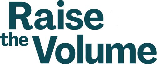 raise the volume logo